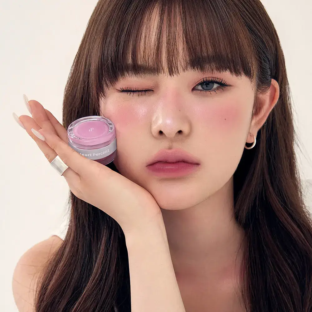 [NEW] 하트퍼센트 도트 온 무드 커스텀 립앤치크 9.4g 2종